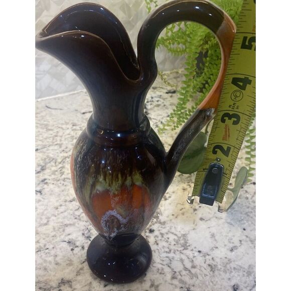 Vase Vintage Vallauris France Modernist Lava Emailliert 1950/60er - Picture 7 of 10